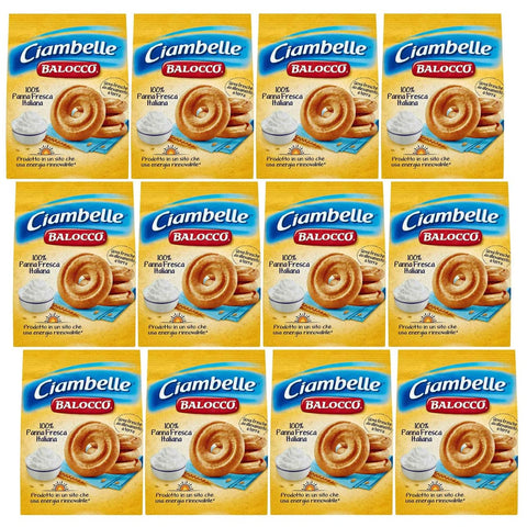 Balocco Kekse Balocco Ciambelle - Italienisches Mürbegebäck mit Schokolade und Haselnüssen 700g (Ciambelle, x12) Original italienisch 5905141662603