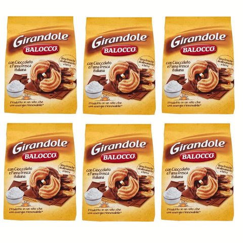 Balocco Kekse Balocco Girandole kekse mit Schokolade und Sahne 350 g biscuits cookies italienisch Original 8001100064369