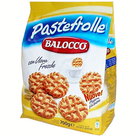 Balocco Pastefrolle schmackhafte Eierkekse, 4er Pack (4 x 700 g) italienisch Original