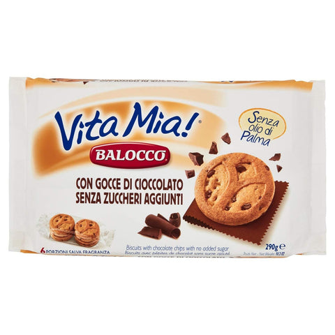 Balocco Vita cioccolato kekse mit Schokolade Tropfen biscuits cookies 330g italienisch Original