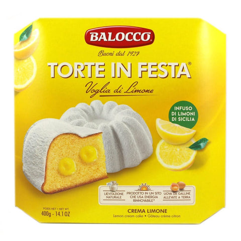 Balocco Torte Schichtkuchen Balocco Torte in Festa Voglia di Limone mit Zitronencreme gefüllt 400 g 8001100063676
