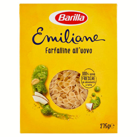 Barilla Emiliane farfalline all'uovo n. 114 Nudeln mit ei 10x 275g Original italienisch