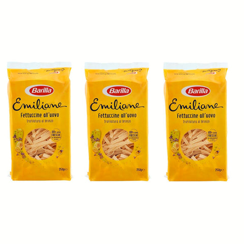 Barilla Emiliane Fettuccine all'uovo n. 175 Nudeln mit ei 3x250g Original italienisch Pasta