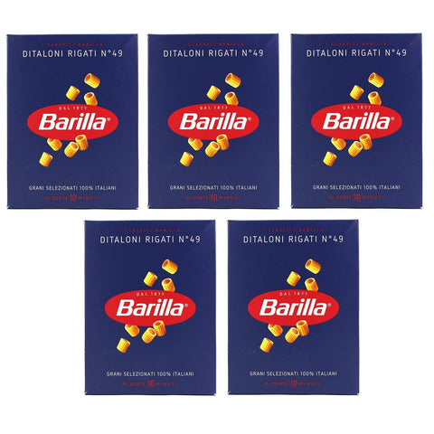 Barilla Pasta Barilla Ditaloni Rigati Nr. 49 Italienisch Nudeln Pack 500 g 5x italienisch Original