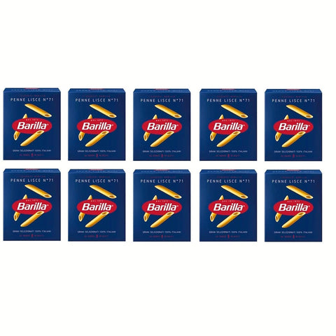Barilla Internationale Nudeln Barilla Pasta Penne lisce Nr. 71 italienisch Nudeln 500 g pack 10x Original italienisch 8076802085691