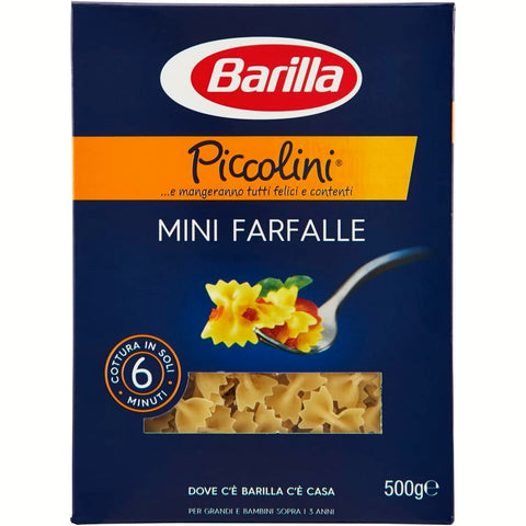 Barilla Internationale Nudeln Barilla Pasta piccolini Mini farfalle italienisch Nudeln 500 g pack Internationale Nudeln Original 8076809523820