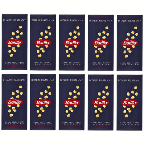 Barilla Pasta Ditalini Rigati N° 47 kurze Pasta pack 100% 10x500g Original italienisch