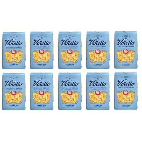Voiello La Farfalla n°192 Pasta 100% Italienischer Weizen Teigwaren aus Hartweizengrieß Bronze Zeichnung 10x500g Original italienisch