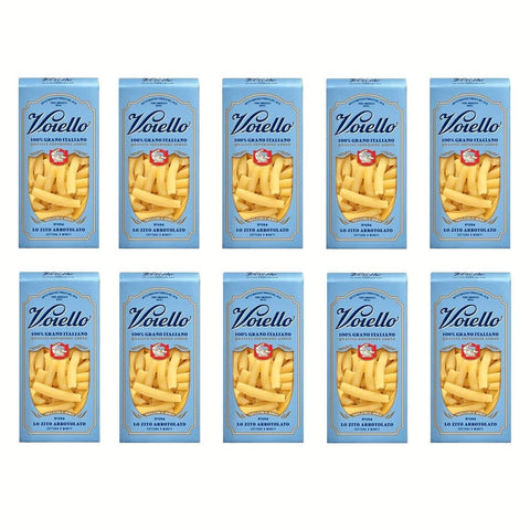 Voiello Lo Zito Arrotolato n°194 Pasta 100% Italienischer Weizen Teigwaren aus Hartweizengrieß Bronze Zeichnung 10x500g Original italienisch
