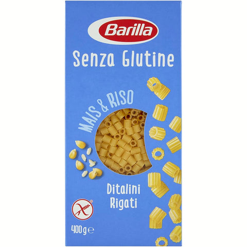 Barilla Kurze Pasta Barilla Ditalini rigati 400g senza Glutine Glutenfrei pasta nudeln 14x Original italienisch 8076809569453
