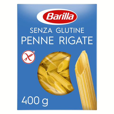 Barilla Pasta Nudeln Glutenfreie Penne Rigate aus köstlichem Mais und Reis – perfekt für Menschen mit Zöliakie oder 14x400g Original italienisch