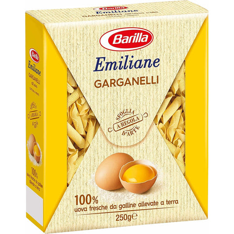 Barilla Pasta all'Uovo Emiliane Garganelli n° 180 Nudeln mit ei 250 g 10x italienisch Original