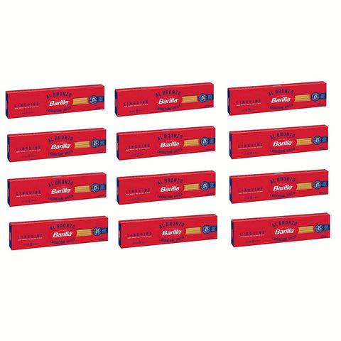 Barilla Linguine al Bronzo Bronze Gezogene Pasta 400g Rohe Verarbeitungsmethode 12x Original italienisch