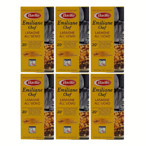 Barilla Emiliane Chef Lasagne all' Uovo – 6er Pack 6x500g Original italienisch Pasta