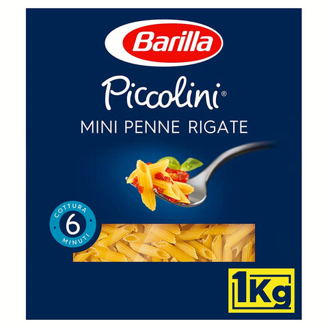 Barilla Hartweizen Pasta Piccolini Mini Penne Rigate - 6er Pack ( ) 6x1kg Original italienisch