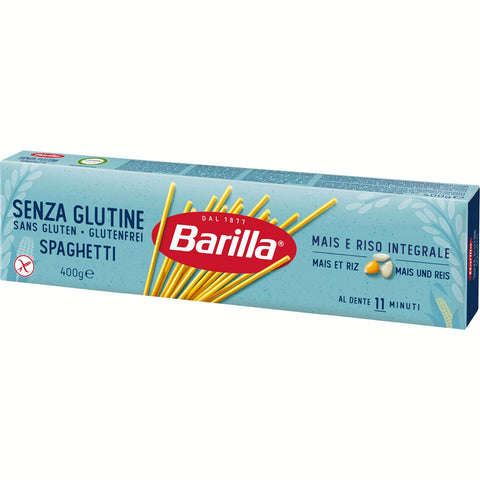 Barilla Pasta Nudeln Glutenfreie Spaghetti aus köstlichem Mais und Reis - perfekt für Menschen mit Zöliakie oder Glutenunverträglichkeit, ( ) 12 x 400 g Original italienisch