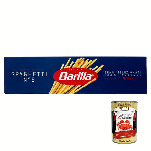 Barilla Lange Nudeln Pasta Spaghetti N. 5 500 g 10x italienisch Original + kostenlos polpa 400 g