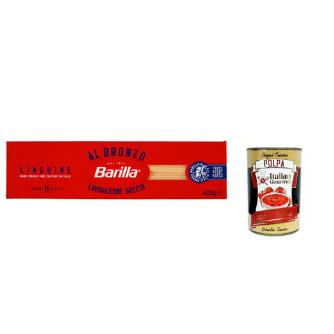 Barilla Linguine al Bronzo Bronze Gezogene Pasta 400 g Rohe Verarbeitungsmethode Nudeln & Pasta italienisch Original