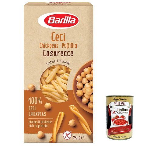 Barilla Pasta di Legumi Caserecce di Ceci Kichererbse pasta nudeln Reich an Ballaststoffen und Proteinen glutenfrei - 250 g 3x italienisch Original + kostenlos