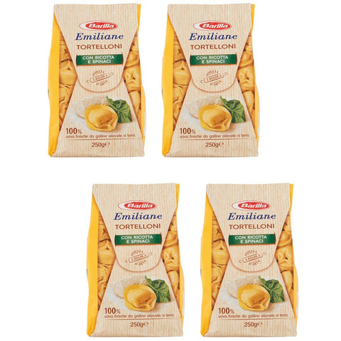 Barilla : "Emiliane" getrocknete Tortellini mit Ricotta Käse und Spinat ( ) 250 g 4 Stück italienisch Original