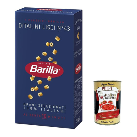 Barilla Pasta Barilla Pasta Ditalini lisci Nr. 43 Nudeln pack 10x 500 g italienisch Original 8076800315431