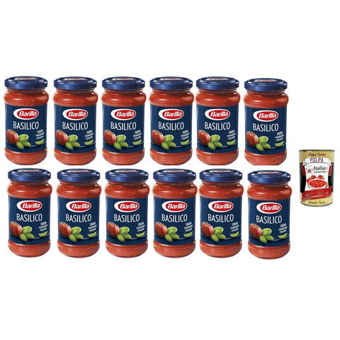 Barilla Pastasauce sugo al Basilico classica – Basilikum-Sauce 400 g 12x italienisch Original + kostenlos polpa 400 g
