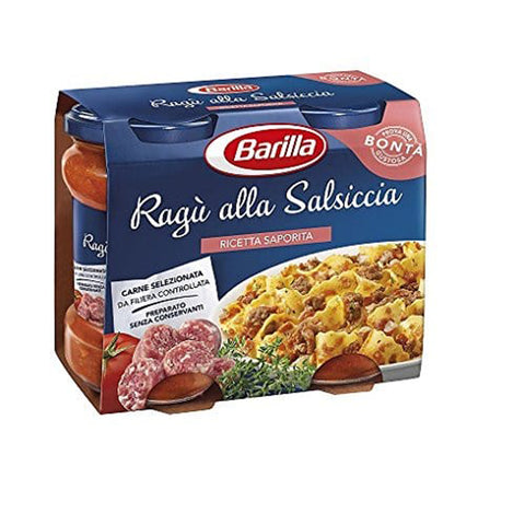 Barilla ragù alla salsiccia tomaten sauce ragu mit Wurst nudel Soße 2x180g Original italienisch