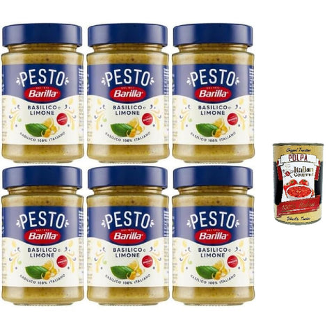Barilla Pesto Basilico e Limone, Italienische Basilikum Zitronen Sauce 6x190g Original italienisch