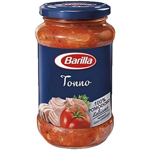 Barilla Sauce Tonno all`Olio d`Oliva = 2400g Nudelsoße mit Thunfisch Glutenfrei 6 x 400g Original italienisch