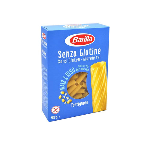 Barilla Senza Glutine Tortiglioni 8 x 400g = 3200g Glutenfreie Teigwaren aus Mais- und Reismehl Original italienisch