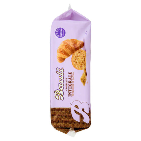 12x Bauli Cornetti con Farina Integrale e Zucchero di Canna Grezzo Croissant mit Vollkornmehl und Rohrohrzucker Packung à 222g, Jede Packung enthält 6 Croissants à 37g 12x Original italienisch
