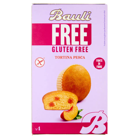 Bauli Kekse MHD 04/09/2026 Bauli Tortina Pesca Senza Glutine, Pfirsich kuchen, Gluten Original italienisch Kekse 8001720442240