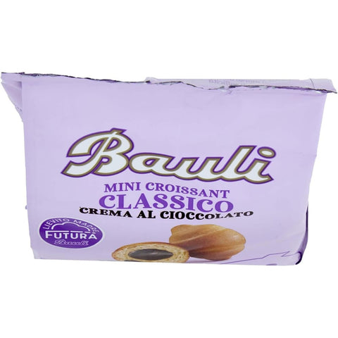 Bauli Snack Kuchen & Backwaren Bauli Extragolosi Mini Croissant con crema al cioccolato mini snack Croissant mit Schokoladencreme Knabberartikel 18x 75g italienisch Original 8001720445357