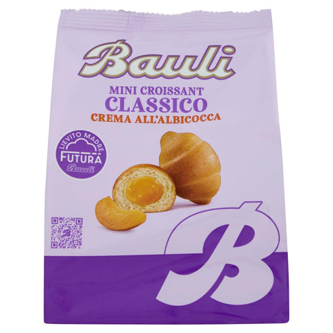 Bauli Snack Kuchen & Backwaren Bauli Extragolosi Mini Croissant con crema all'albicocca mini snack Croissant mit Aprikosencreme Knabberartikel 18x 75g italienisch Original 8032804040014