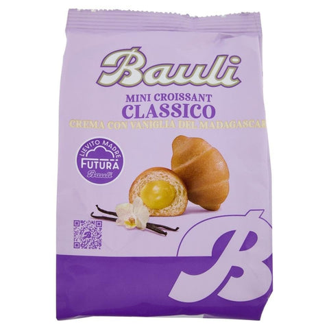 Bauli Snack Kuchen & Backwaren Bauli Extragolosi Mini Croissant con Vaniglia del Madagascar mini snack Croissant mit Madagaskar Vanille Knabberartikel 18x 75g italienisch Original 8001720445371