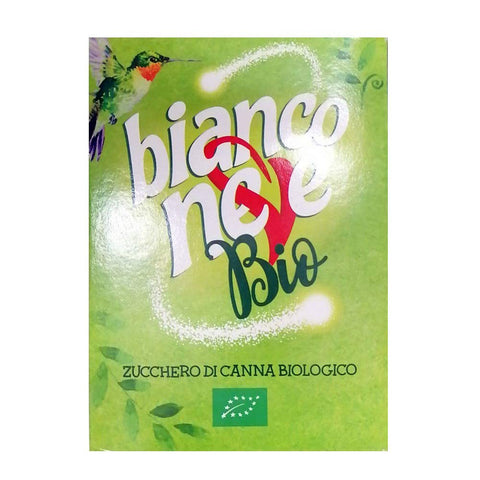 Bianco Neve Bio Zucchero di canna biologico Bio brauner Zucker 100% Italienischer Süßstoff 500 g 12x italienisch Original