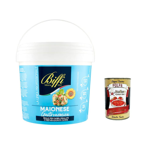 Biffi Mayonnaise Biffi La Linea Professionale Maionese Gourmet mayo Mayonnaise 3x 5Kg inkl. Italian Gourmet gourmet polpa 400g Original italienisch 8009320044505