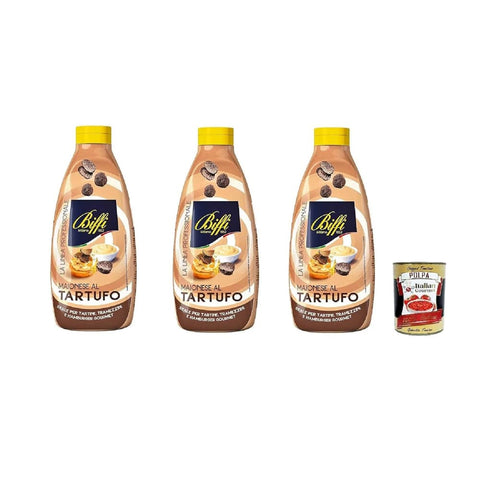 Biffi Mayonnaise Biffi linea professionale Maionese al Tartufo Trüffel Mayonnaise Sauce Mayonnaise 3x 800g italienisch Original