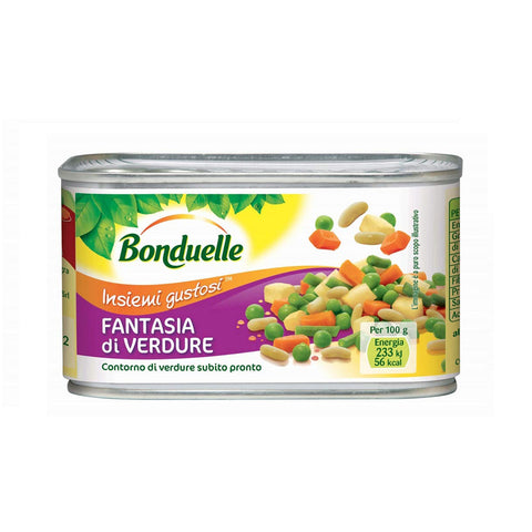 Bonduelle Fantasia di Verdure contorno di verdure subito pronto Gemüsebeilage gemischtes Gemüse Fertiggericht 6x400g Original italienisch Feinkost