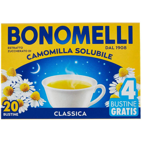 Bonomelli camomilla löslich entspannendes Getränk Kamille 4 frei 20 beutel 3x italienisch Original