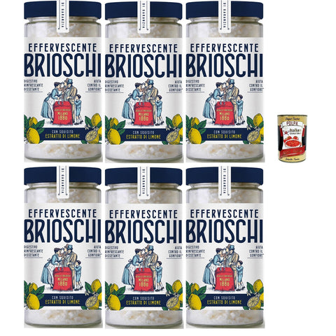 Brioschi Digestivo Erfrischend und durstigem Verdauung limone Erfrischendes Verdauungs-Auflösen mit Zitronengeschmack 6x200 g italienisch Original Pastasauce +
