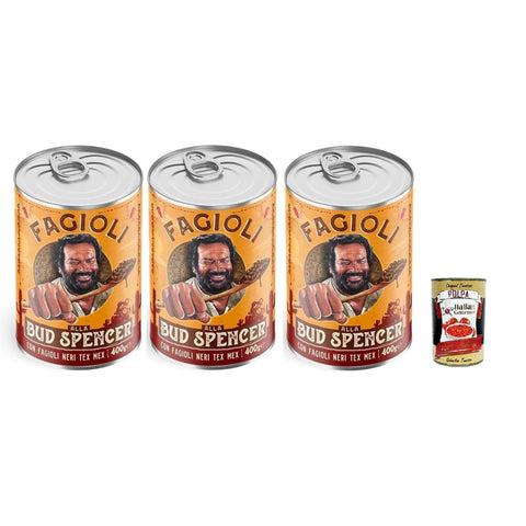 Bud Power Fagioli alla Bud Spencer Tex Mex, Bud Power Bud Spencer Tex Mex Bohnen fertig zum Probieren 3x 400 gr italienisch Original