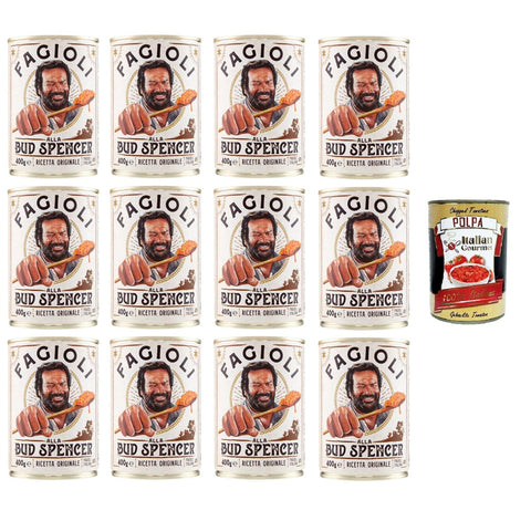 Bud Power Bud Spencer Bohnen fertig zum Probieren 12x 400 gr Koch- & Backzutaten italienisch Original