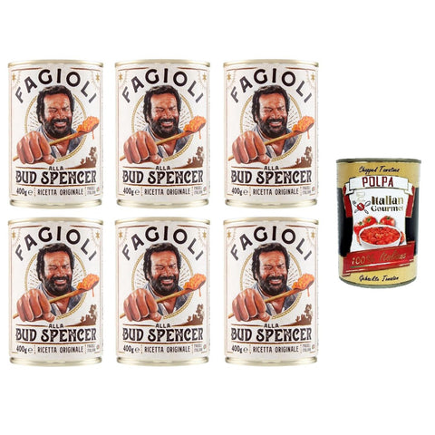 Bud Power Bud Spencer Bohnen fertig zum Probieren 6x 400 gr Koch- & Backzutaten italienisch Original