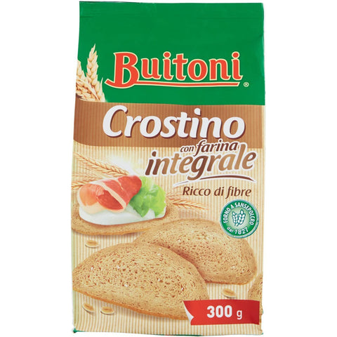 Buitoni Crostino con farina Integrale Croutons mit Vollkornmehl Snacks reich an Ballaststoffen 3x300g Original italienisch Gebäck
