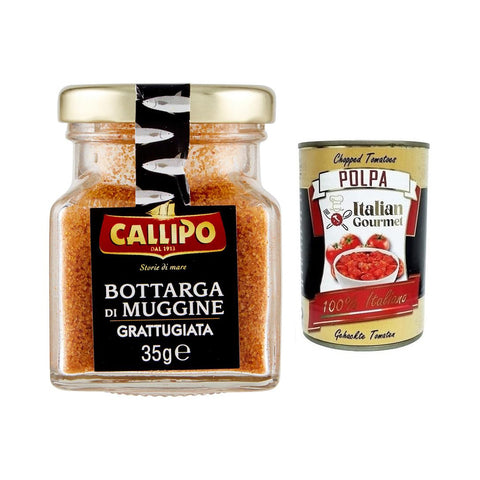 Callipo Bottarga Di Muggine Grattugiata Geriebener Meeräsche Bottarga Meeräschenrogen 96% Glas 35g italienisch Original