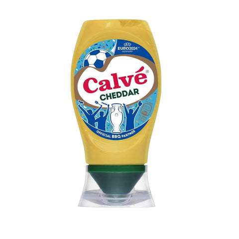 Calvé Salsas Calvé Salsa Cheddar Tafelsauce Soße Cheddar - Sauce Squeeze Würzsaucen 100% recycelbare Flasche 245ml Original italienisch 8690637965272