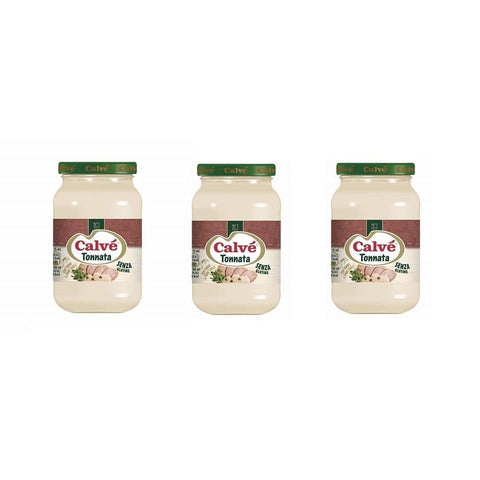 Calvè Salsas Calvè Salsa Tonnata Thunfischsauce würzen soße Salad sauce 225 ml 3x Original italienisch 8000810100213