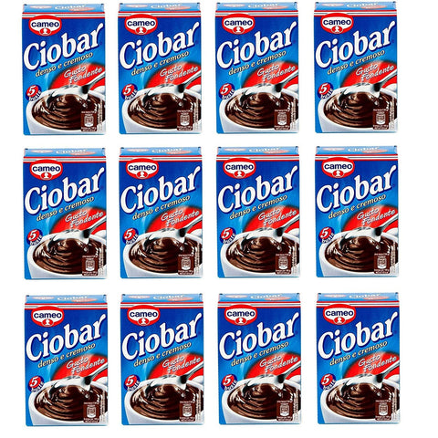 Cameo 5x Tassen Ciobar Gusto Fondente Dunkle heiße schokolade 1380 g 12x5 Beutel Kakao & Heiße Schokolade italienisch Original