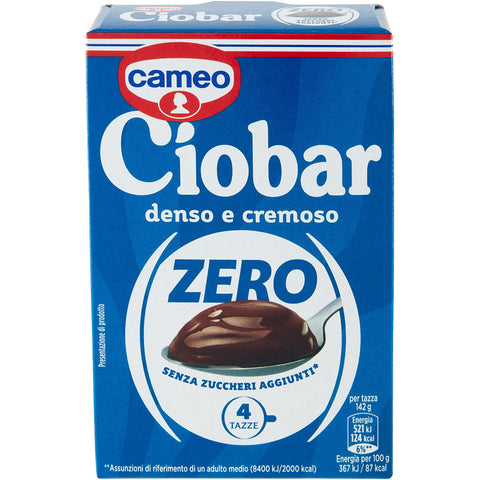 Cameo Ciobar Zero 4x76g Original italienisch Kakao & Heiße Schokolade